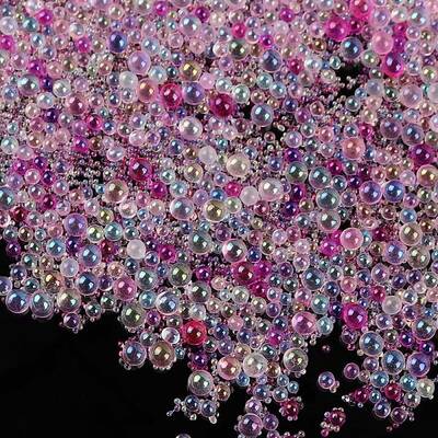 AB-Color Plated DIY 3D Nail Art Decoration Mini Glass Beads