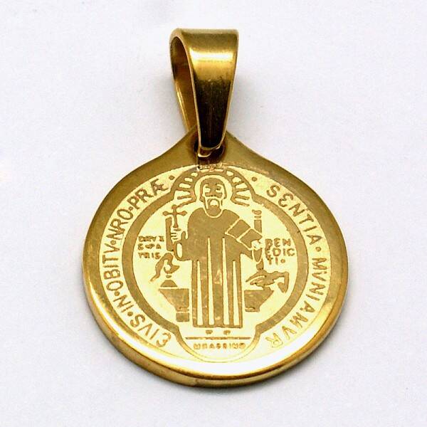 304 Stainless Steel Flat Round with San Benito Pendants
