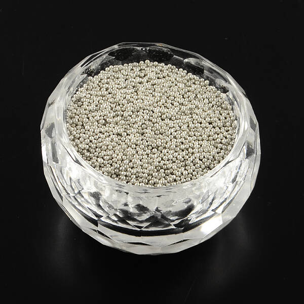 Color Plated DIY 3D Nail Art Decoration Mini Glass Beads