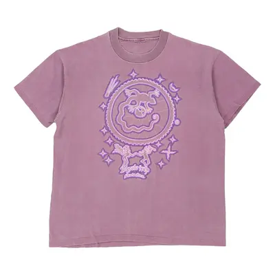 Single Stitch  Unbranded Graphic T-Shirt - XL Pink Cotton