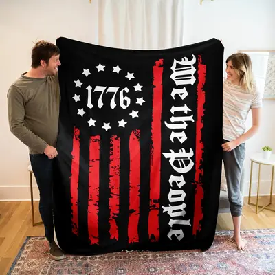 Modern Star & Letter Print Blanket, 1 Count Soft & Comfortable Throw Blanket, Air-conditioned Room Warm Napping Blanket for ...