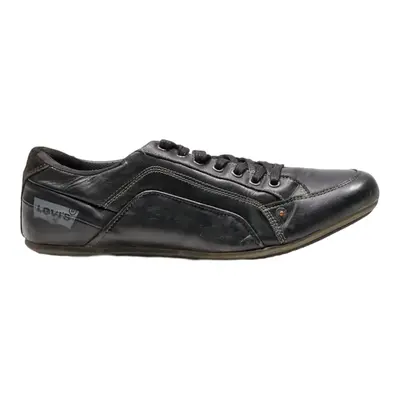 LEVI'S Sneaker Trainers Black Leather Mens UK 9