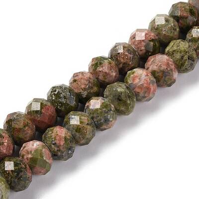Natural Unakite Beads Strands