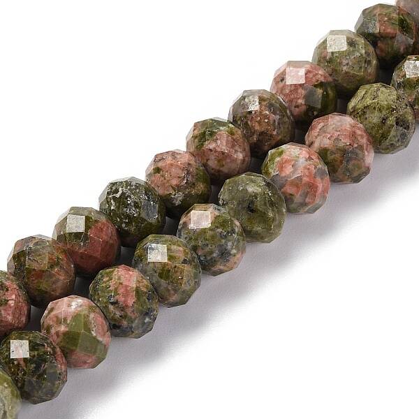 Natural Unakite Beads Strands