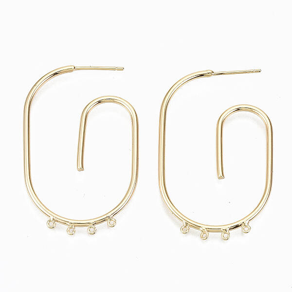 Brass Stud Earring Findings