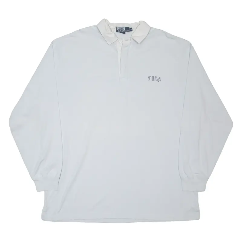 POLO RALPH LAUREN Mens Polo Shirt Blue Long Sleeve XL