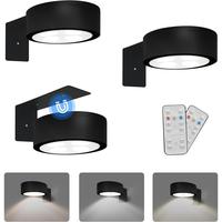 3-Pack  Operated Picture Light  Painting Light with 3 Lighting Modes,Remote and Dimmable Timer Art Display Light for Picture ...