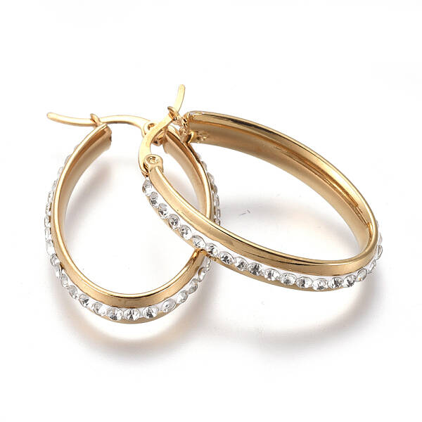 201 Stainless Steel Hoop Earrings