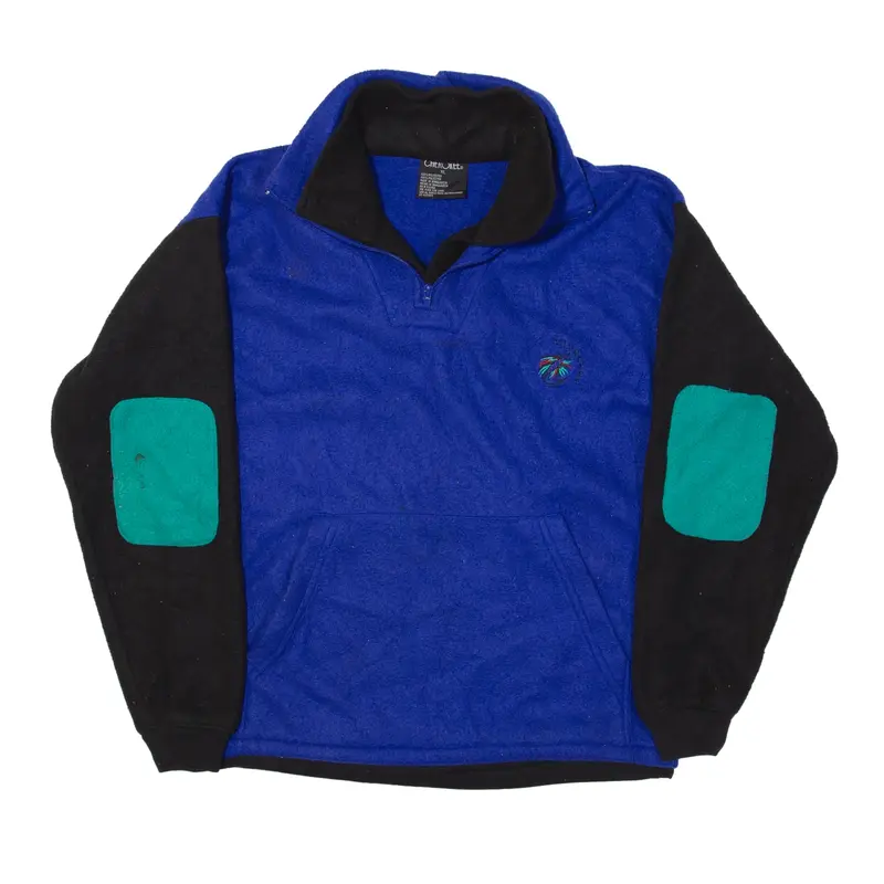 CHEROKEE Fleece Blue 90s 1/4 Zip Boys XL
