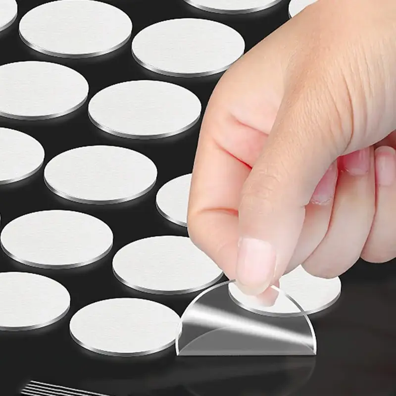 70pcs/set Round Transparent Double-sided Adhesive Tape, Acrylic Tape, Multipurpose Sticking Tool for Home Furniture, Push Sti...