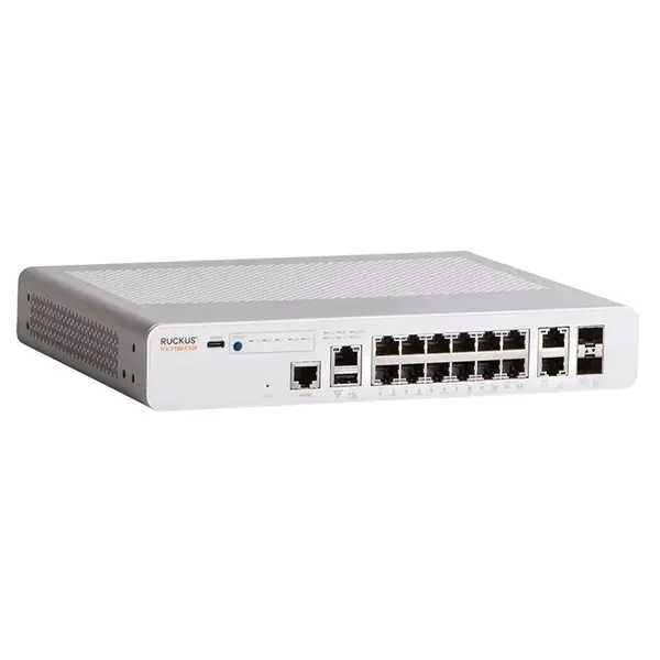 ICX7150-C12P-2X10GR-RMT3 Ruckus Networks 12-Port x 10/100/1000 PoE+ Gigabit Ethernet L3 Managed Stackable 1U Rack-Mountable S...