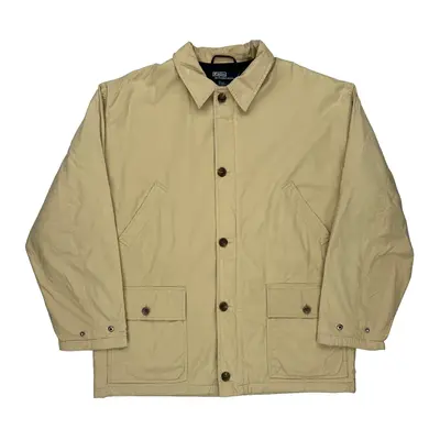 Polo By Ralph Lauren Jacket - Large Beige Cotton Blend