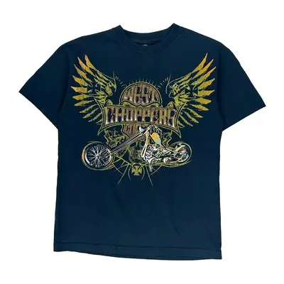 West Coast Choppers Graphic T-Shirt - Medium Black Cotton