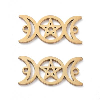Ion Plating(IP) Tarnish Resistant 304 Stainless Steel Hollow Connector Charms