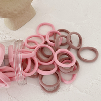 Single random color scrunchie headband cute high stretch durable rubber band tie hair high ponytail non-damage hair traceless...