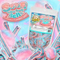 Sour Cotton Candy Belts - Irresistibly Sweet & Tangy Treats For All Ages