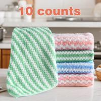 10 Counts Microfiber Cleaning Cloth, Super Soft Absorbent Dish Towels Rags Cloths for Washing Dishes and Kitchen Drying Clean...