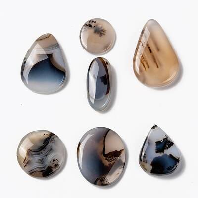 Natural Dendritic Agate Cabochons
