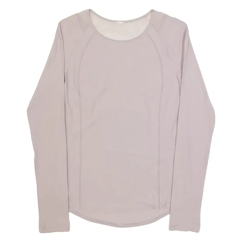 LULULEMON Womens Sports Top Purple Long Sleeve M