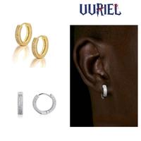 UJ Prong CZ TItanium Earrings Hiphop Earrings For Men Jewelry Outdoorfun Hoop