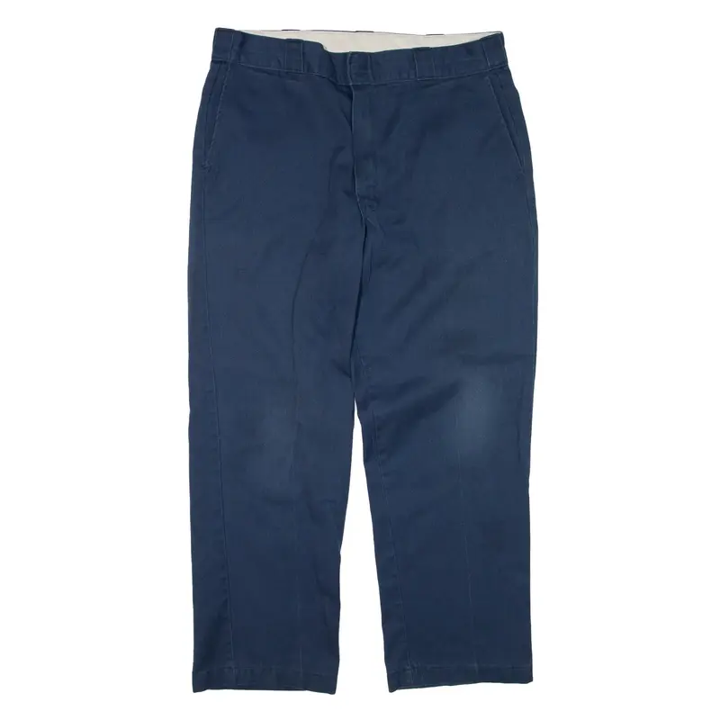 DICKIES Workwear Trousers Blue Regular Straight Mens W38 L30