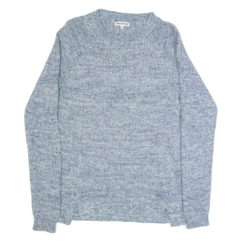 WHISTLES Womens Jumper Blue Tight Knit UK 10