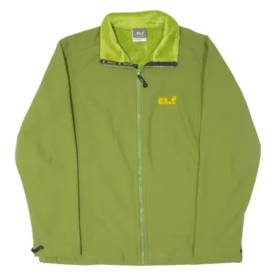 JACK WOLFSKIN Fleece Lined Womens Jacket Green L