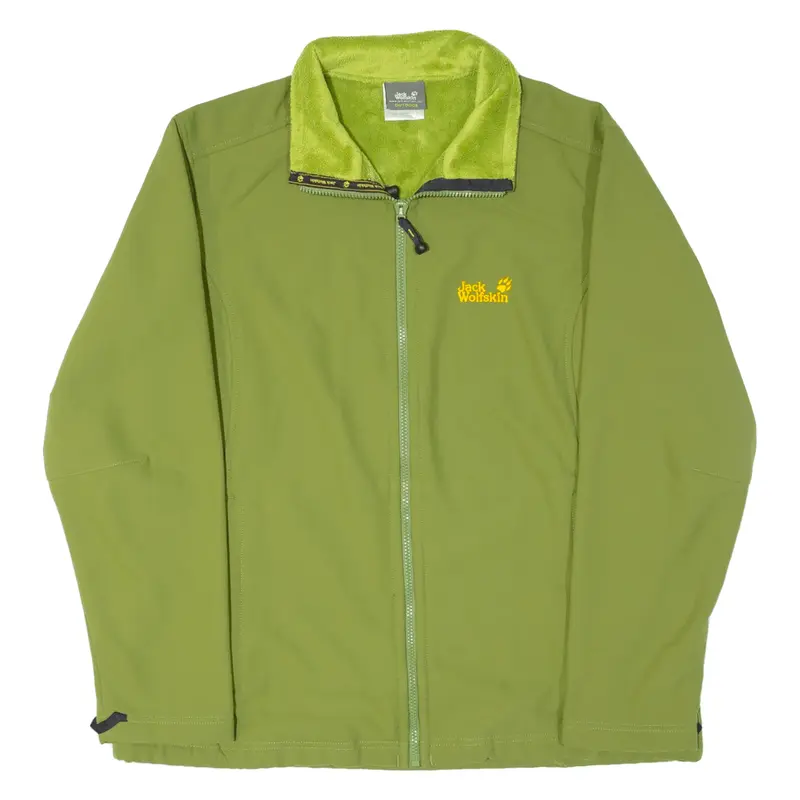JACK WOLFSKIN Fleece Lined Womens Jacket Green L