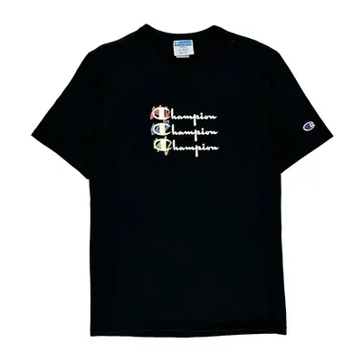 Champion T-Shirt - Small Black Cotton