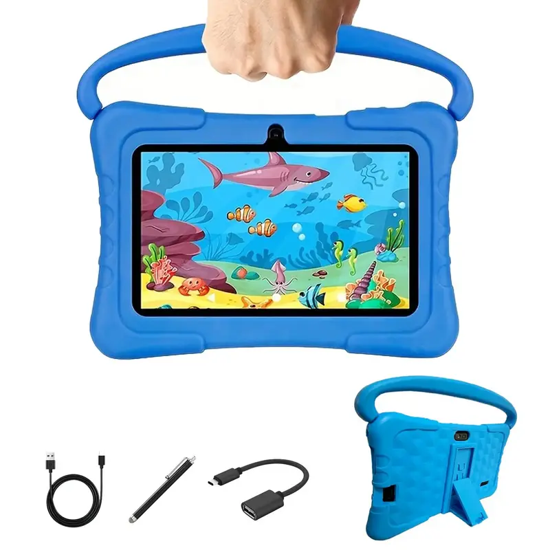 7 Inch HD IPS Screen Tablet, 4GB RAM 64GB ROM Android 13 Tablet, Educational Tablet for Kids, Perfect Gift for Kids, Multifun...