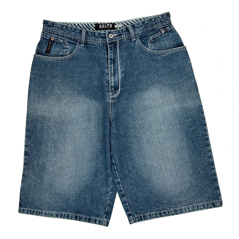 Brooklyn Xpress Denim Shorts - 34W 13L Blue Cotton