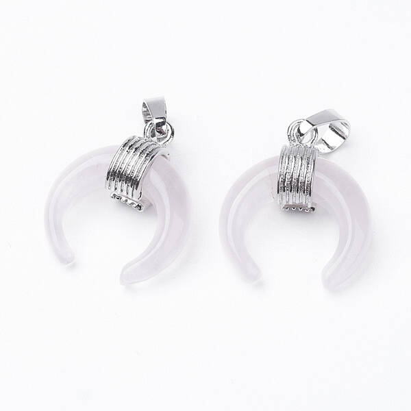 Natural Rose Quartz Pendants
