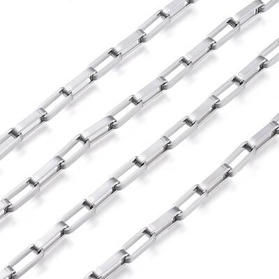 Tarnish Resistant 304 Stainless Steel Box Chains