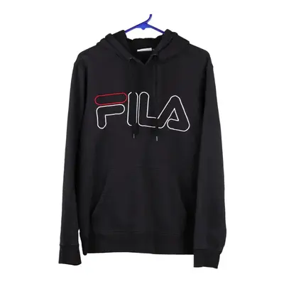 Fila Hoodie - Small Black Cotton Blend