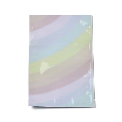 Rainbow Color Rectangle Plastic Bags