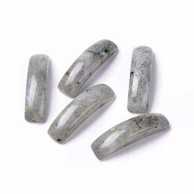 Natural Labradorite Connector Charms