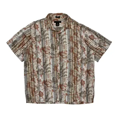 J. Ferrar Floral Hawaiian Shirt - Large Multicoloured Viscose
