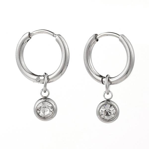 304 Stainless Steel Huggie Hoop Earrings