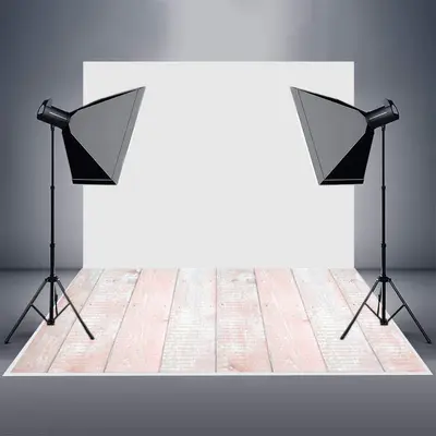 Candy Pink Wood Rubber Floor Mat For Photoshoot - Aperturee