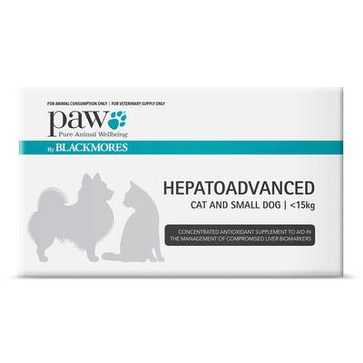Paw Hepatoadvanced For Cat And Small Dog 60 Tablets