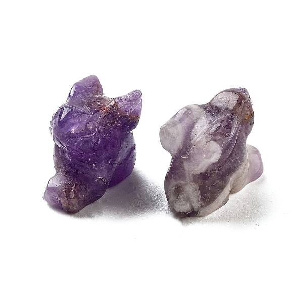 Natural Amethyst Carved Figurines