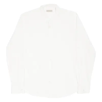 TED BAKER Mens Shirt White Diamond Long Sleeve L