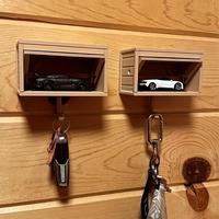 Car Garage Design Key Holder with Hook, 1 Count Wall Mounted Key Organizer for Entryway Garage, Ideal Gift for Birthday, Holi...