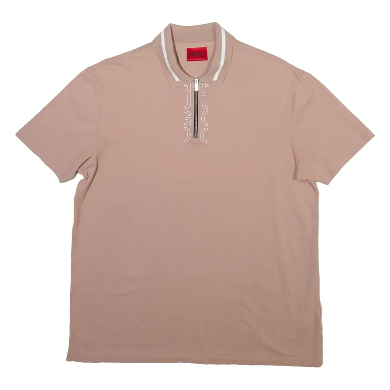 HUGO BOSS Mens Polo Shirt Pink M