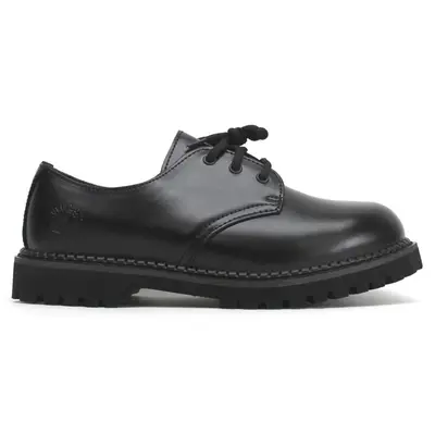 Grinders Percival CS Leather Unisex Lace Up Shoes - Black - Size:US 9.5 Women / 8 Men