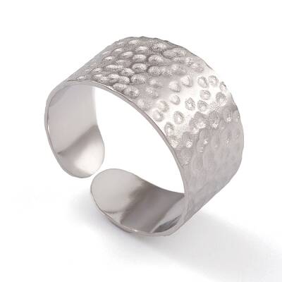 Non-Tarnish 304 Stainless Steel Open Cuff Rings for Women