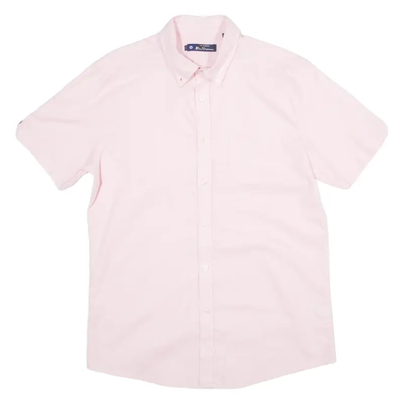 BEN SHERMAN Mens Plain Shirt Pink M