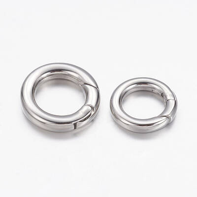 Tarnish Resistant 304 Stainless Steel Spring Gate Rings