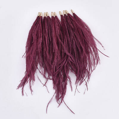 Ostrich Feather Tassel Big Pendant Decorations