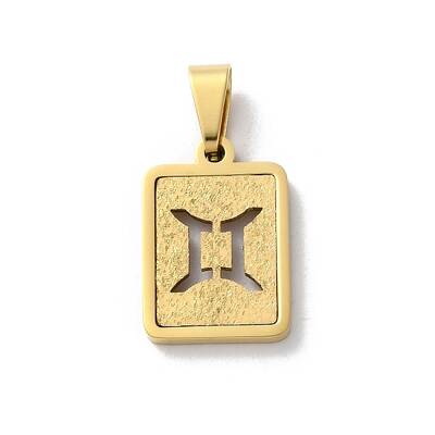 304 Stainless Steel Twelve Constellations Pendants